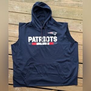 NFL Dri-FIT Men’s XXL Navy Blue New England Patriots Football Hooded Pullover
